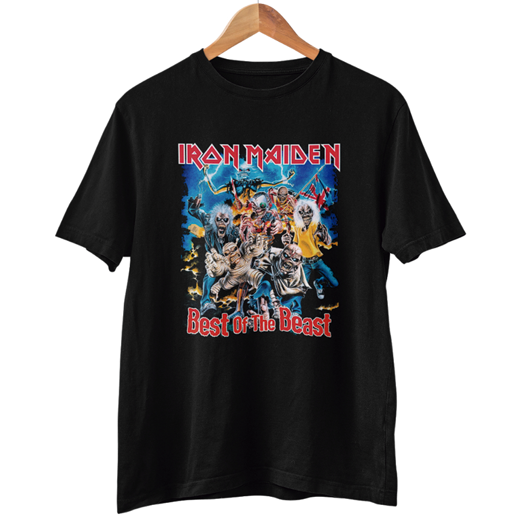 Camiseta Iron Maiden Best of the Beast Rock Punk Metal Presente