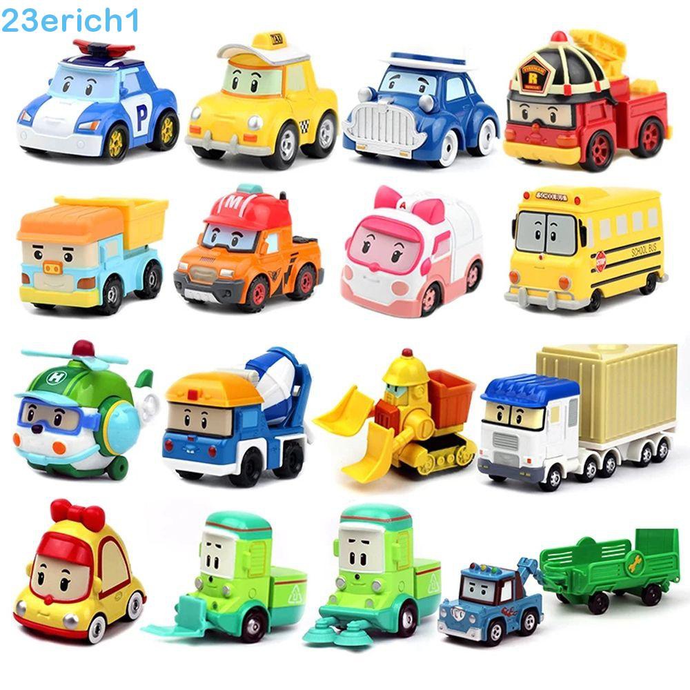 ERICH1 Metal Alloy Car Robocar Poly For Children Cartoon Brinquedo Figura De Presente