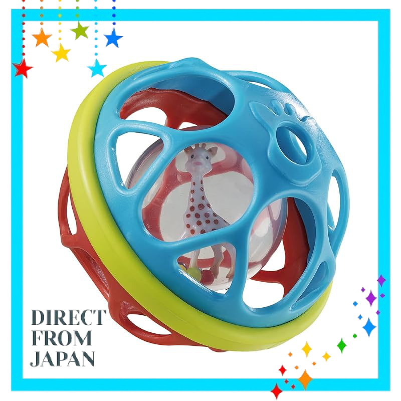 Kirin's Sophie [Baby Ball] [Japan Authentic Product] Vulli Soft Ball Baby Ball with Sound for Infants Ages 0 to 3 Months