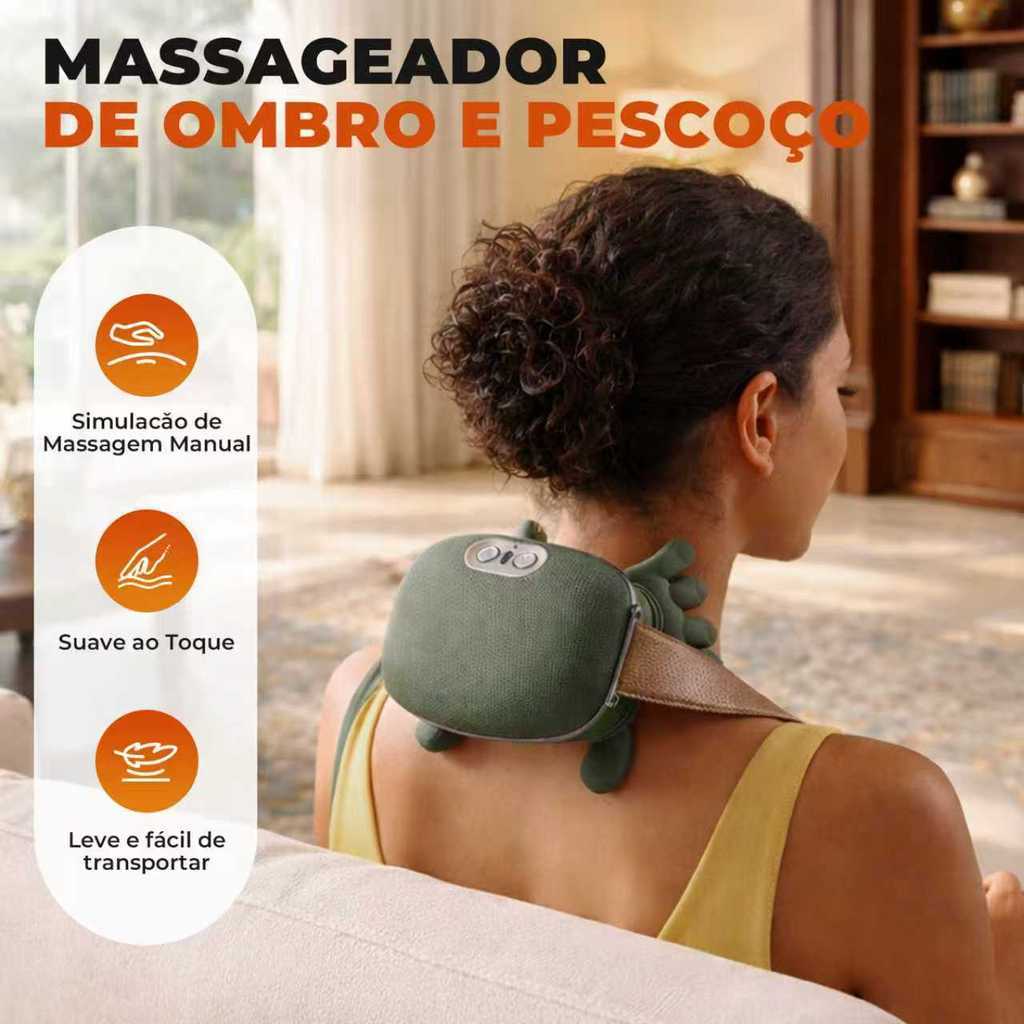 Neck Massager 8 Points Heating Relaxation Tension Shoulder Hands Massage Relief