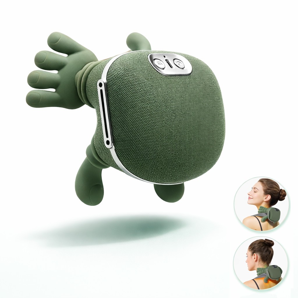 Neck Massager 8 Points Heating Relaxation Tension Shoulder Hands Massage Relief