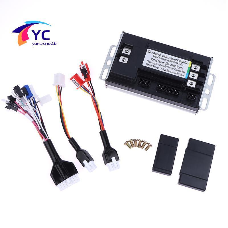 YCBR Controlador De Onda Senoidal De Três Modos , 48V , 60V , 64V , 72V , 500W , 3000W , 1500W , E-bike , Sem Escova , D