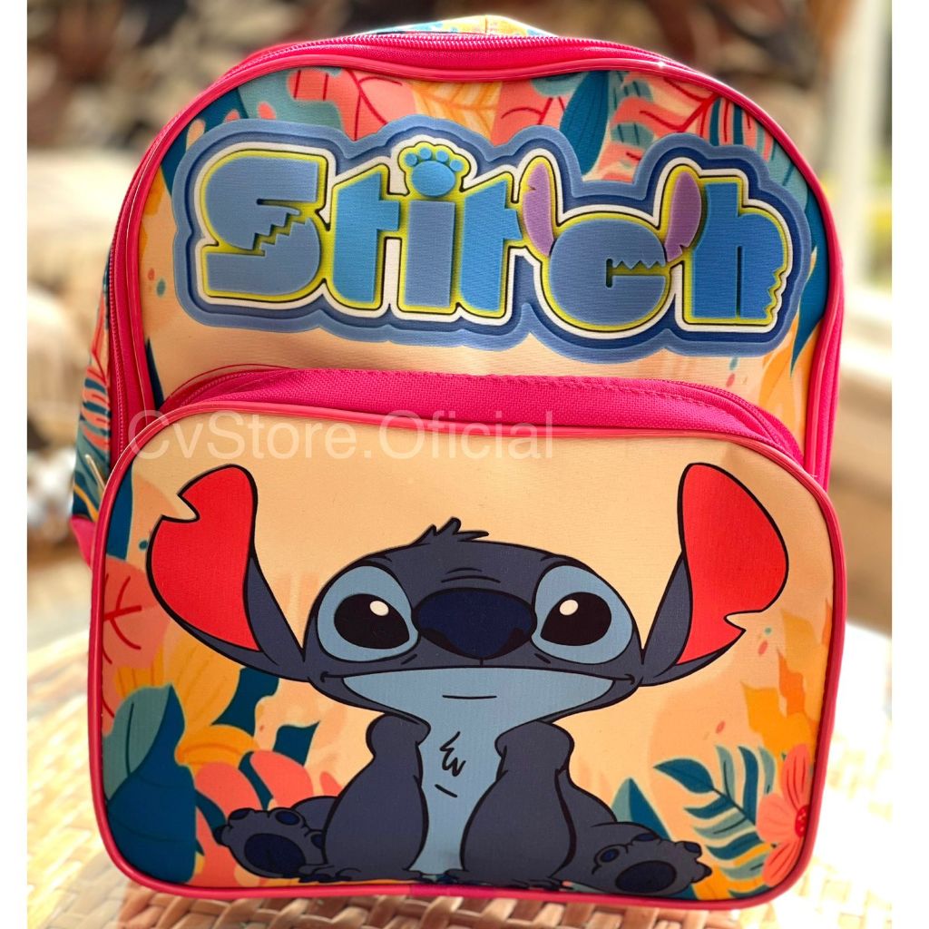 Mochila Infantil Lilo e Stitch Edição Especial SUPER PROMOÇÃO Escolar De Costas Passeio Escola 2024 Meninas Rosa & Azul Escolinha Creche Menina Desenho Animado Mini Diva Baby Influencer Tendência Kids Criança Lançamento Limitada Material Volta As Aulas