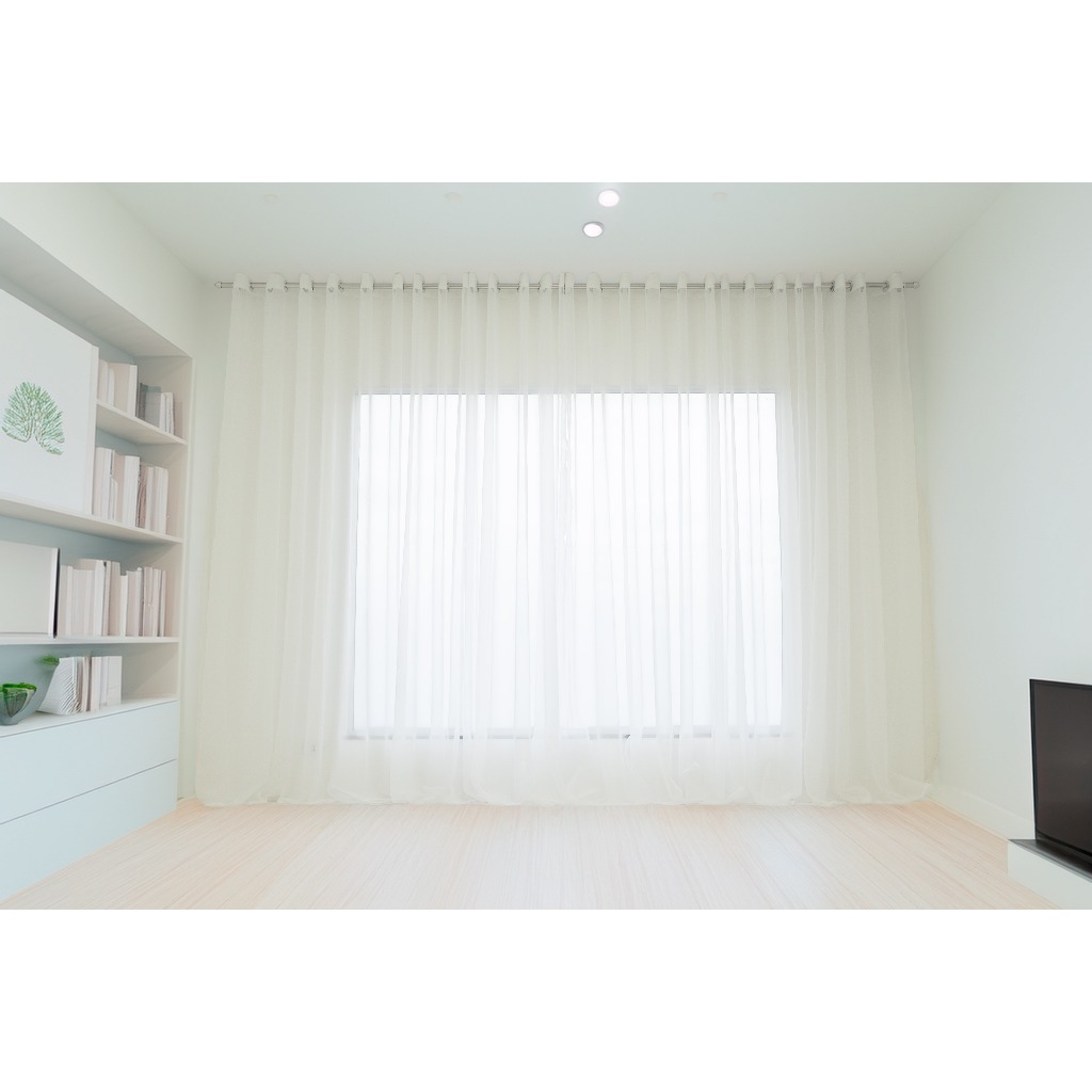 Cortina Vini Em Tecido Voil 6 x 2,30 - Para Quarto/Sala e Escritório