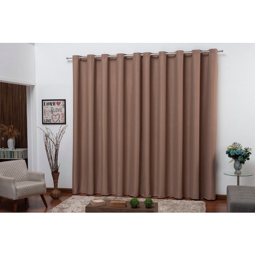 Cortina Blackout Em Tecido Corta Luz 8,00x2,50 Sala E Quarto