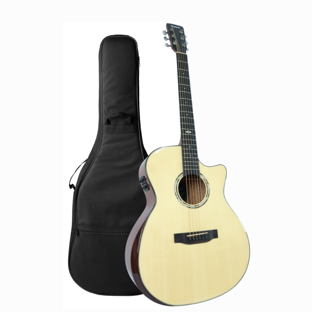 Kit Violão Elétrico e Capa forrada Violão Eletroacústico Sonn SNV41 41