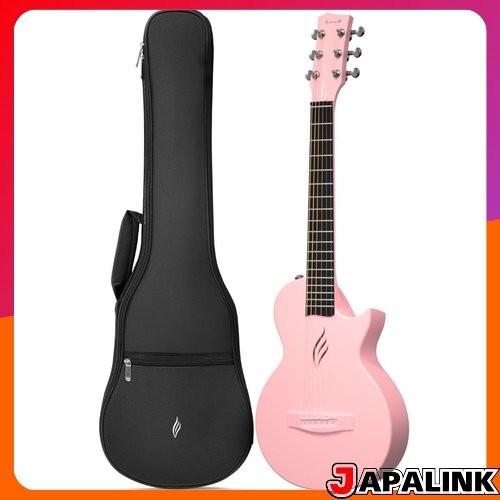 Guitarra acústica ENYA NOVA GO Mini com corpo leve e fino em fibra de carbono e case incluso [produto oficial japonês]
