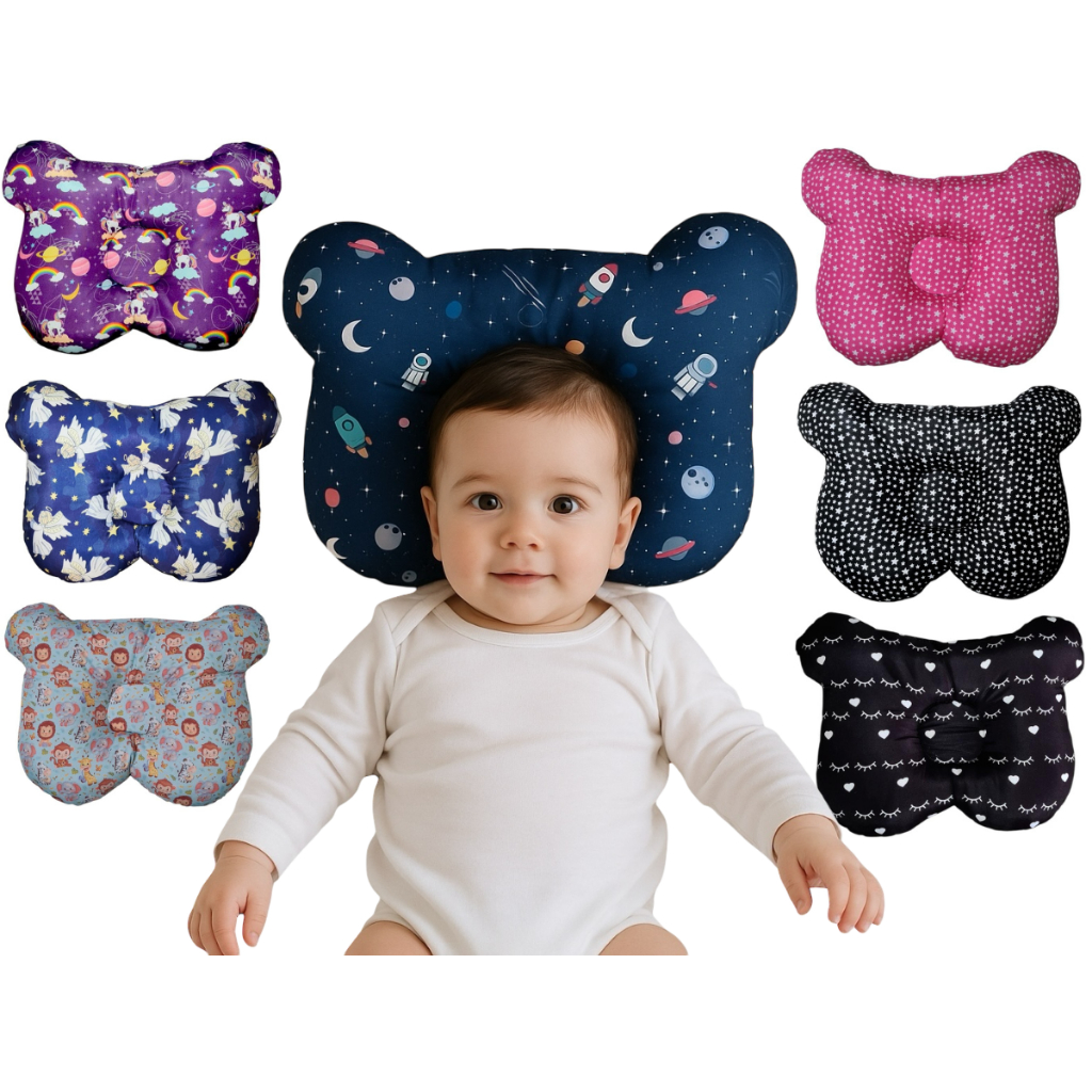 Almofada Anatômica para Bebês / Almofada Travesseiro Travesseiro Anatomico Anti Cabeça Torta
