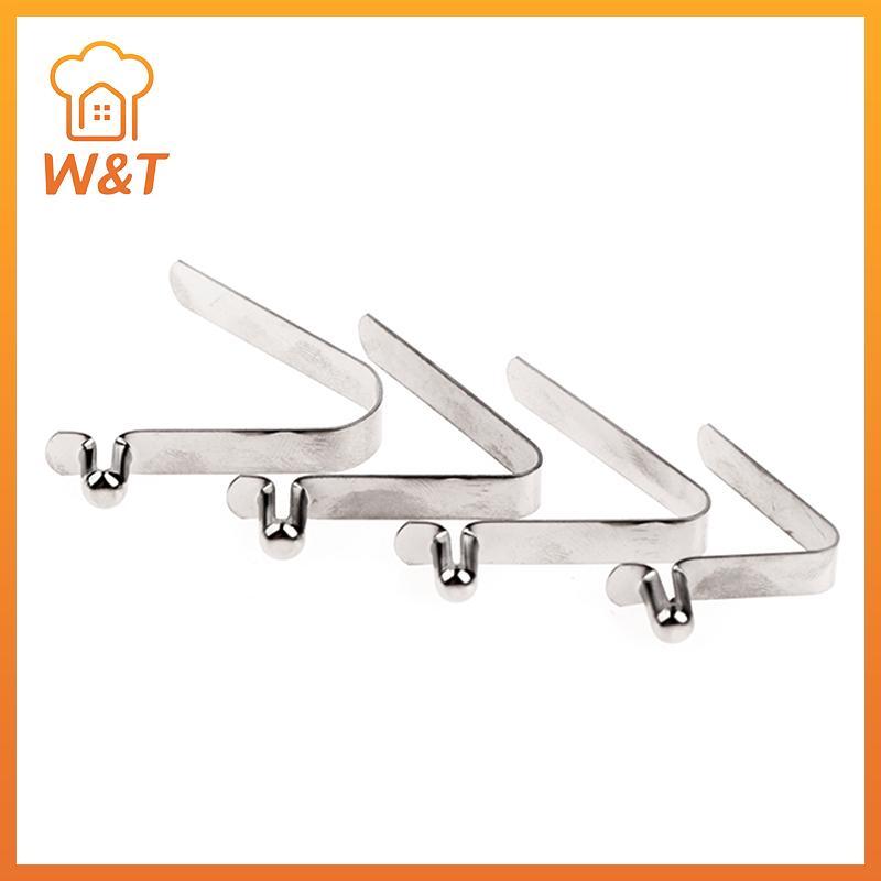 [W & T] 10 Unidades Snap Loing Kayak Paddle Spring Clip Tent Pole Toldo De Botão Único Remo Tubo De Mola Em Forma De V C