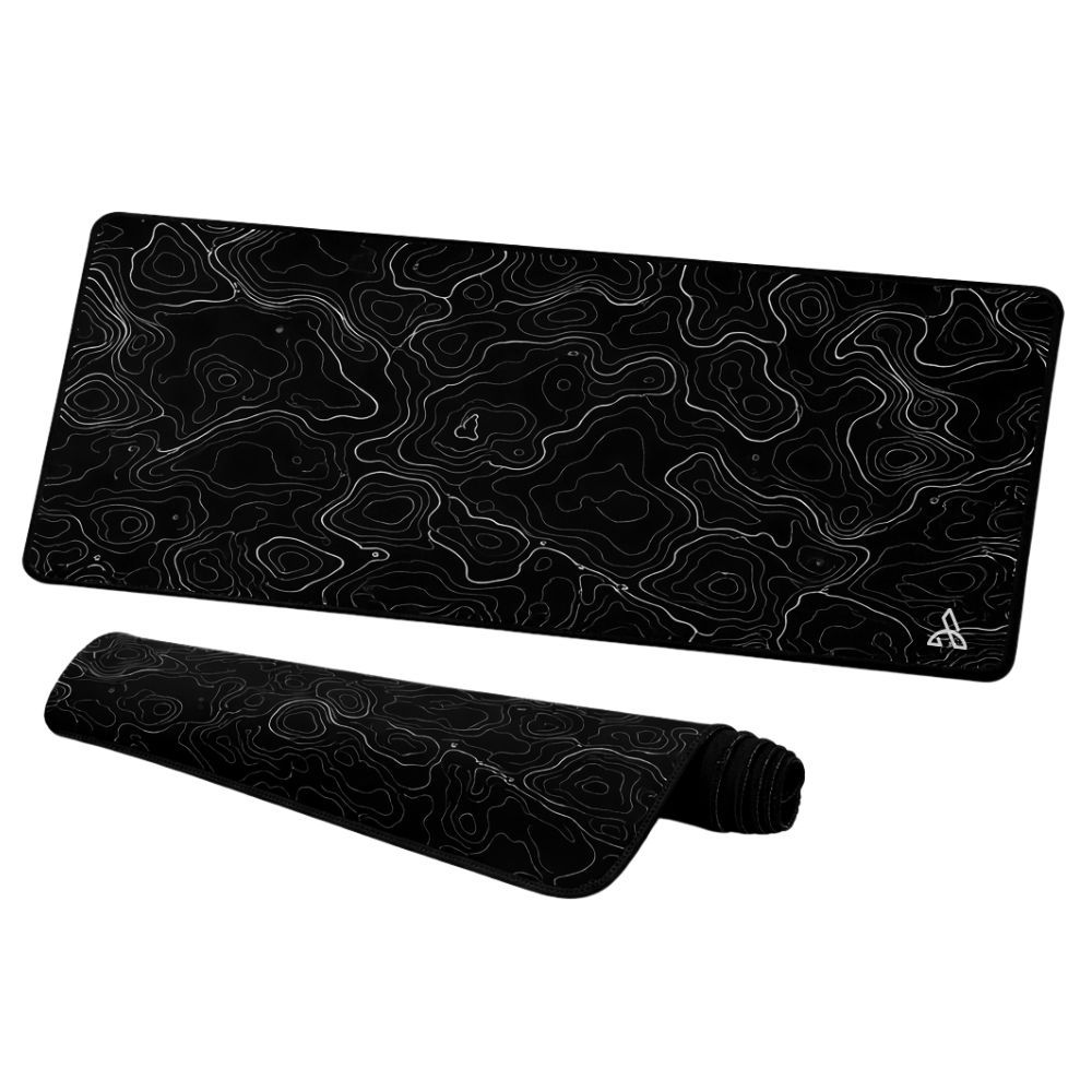Mouse Pad Gamer Extended CM02 900x400 Preto Abstrato - ATWE ELETRÔNICOS