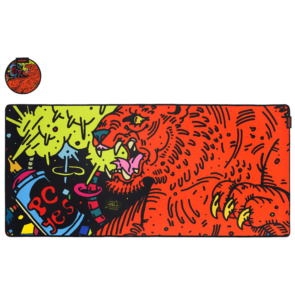 Mouse Pad Gamer PCYES Tiger Extended 900 x 420MM