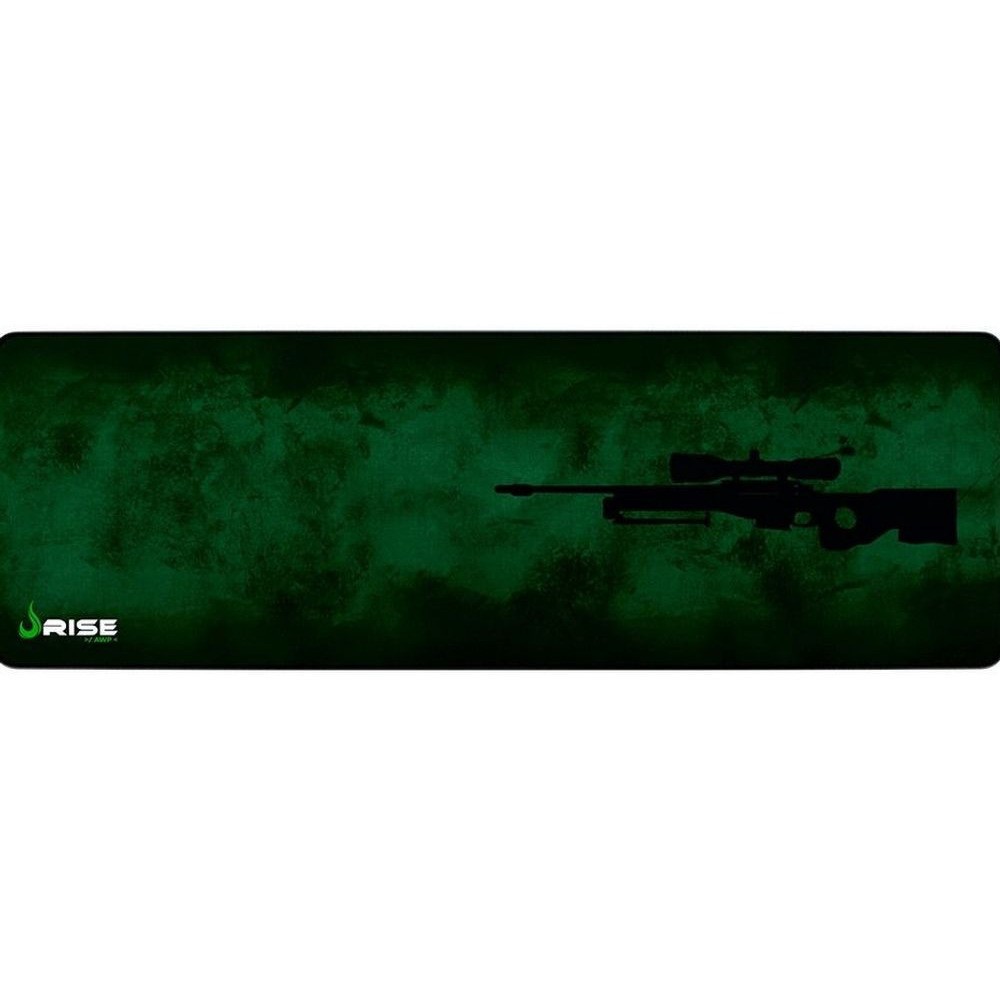 Mouse Pad Gamer Rise Mode Sniper Green Extended 90x30cm