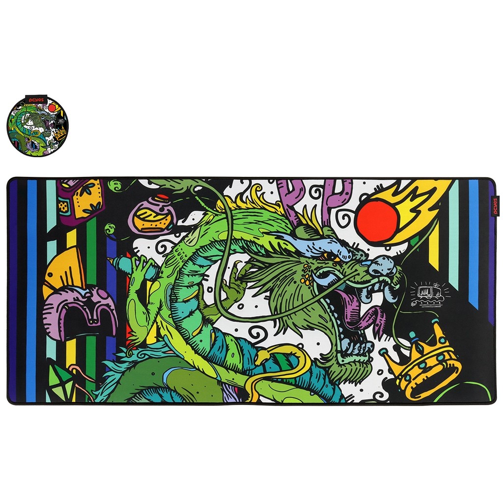 Mouse Pad Gamer PCYES ANCIENT DRAGON EXTENDED - 90Cm X 42Cm - PMA90X42