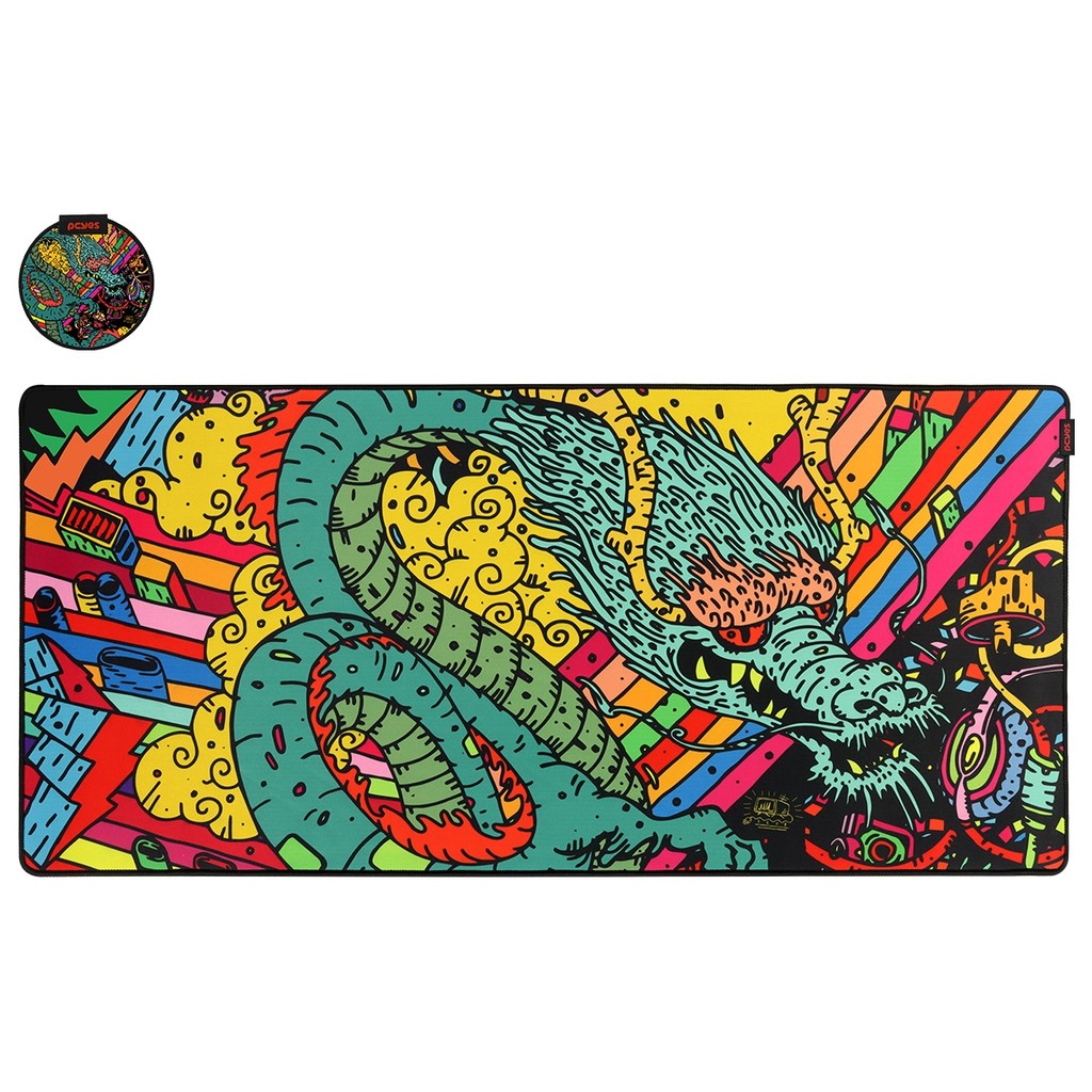 Mouse Pad GAMER PCYES DRAGON EXTENDED - 900 X 420MM - PMD90X42