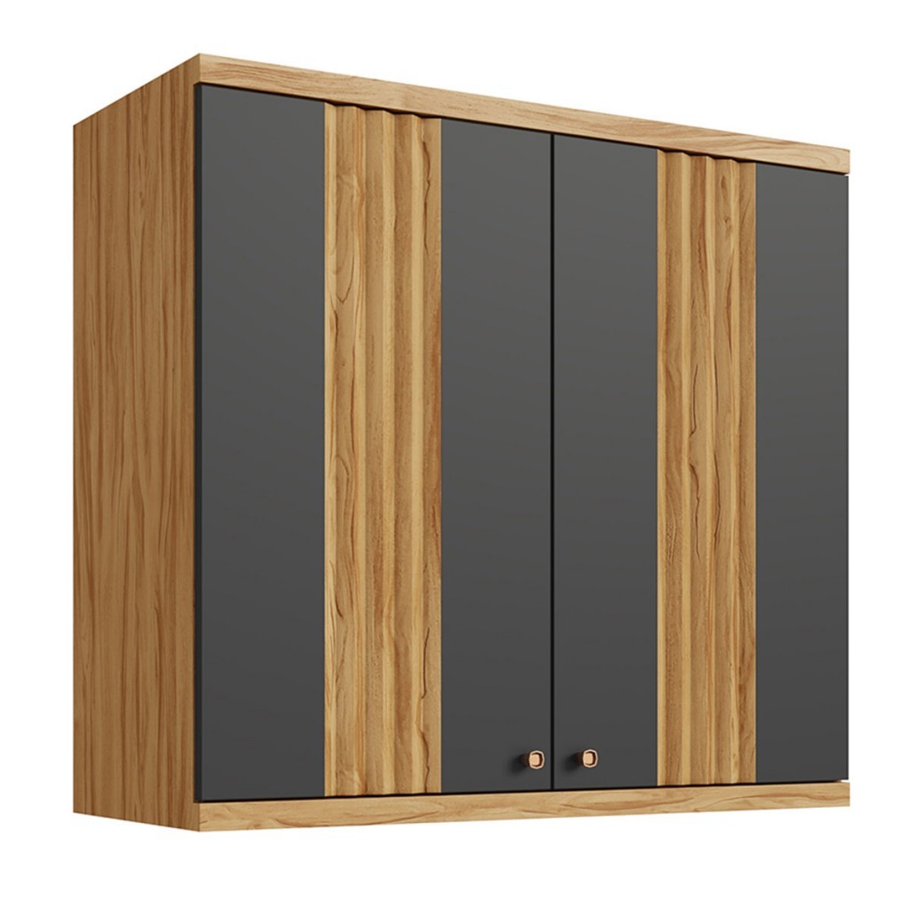 Armário Aéreo Cozinha 80 Cm Sauvignon 2 Portas 100% Mdf - Rio Doce
