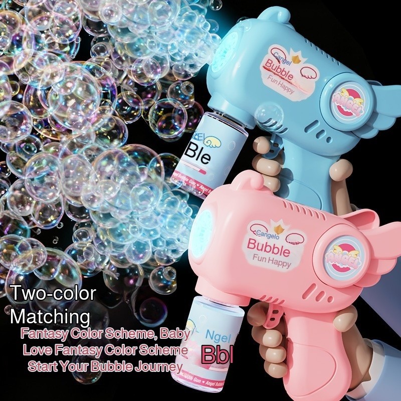 [Full Automatic] New Children's Electric Bubble Machine Handheld Multi-Hole Automatic Bubble Blower Toy Wedding Gift/Cri