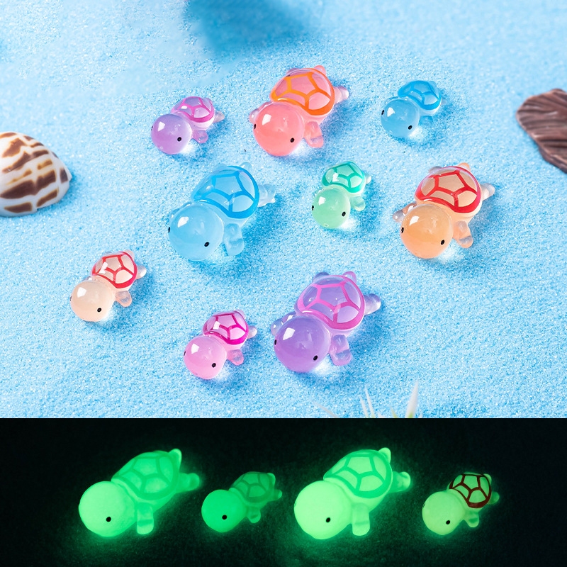 Glow-in-the-dark Turtle Shoe Charme De Tartaruga Fluorescência De Faça-Você-Mesmo Acessórios De Crocodilo De Resina Anim