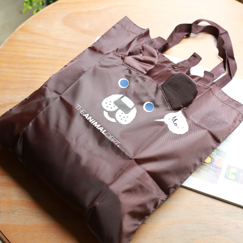 Japonês único embalagem Original japonês bonito urso saco de armazenamento proteção ambiental bolsa de ombro sacola dobr