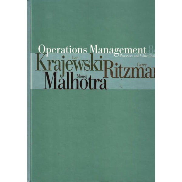Livro - Operations Management - Process And Value Chains And Stude