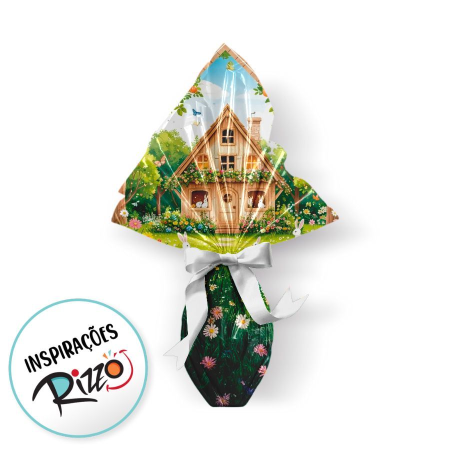 Saco Express 39x39cm Para Ovos de 350g a 500g - Jardim Florido - 25 unidades - Cromus - Rizzo