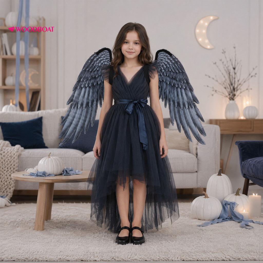 Photo Shoot Dress-up Props Children Angel Wings Kids' Lightweight Simulated with Elastic Straps Non-woven Decorative Fai