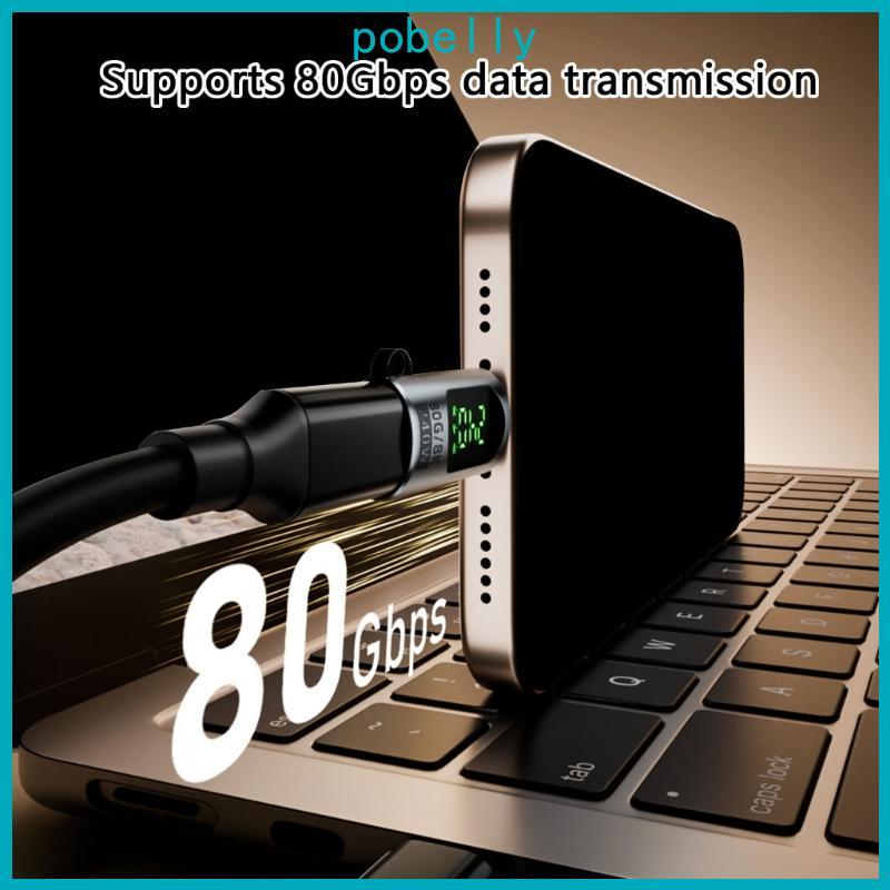 Adaptador Pob Speed 80Gbps USB 4.0 Display Digital Função OTG Conectores Para Tensões E Monito Corrente