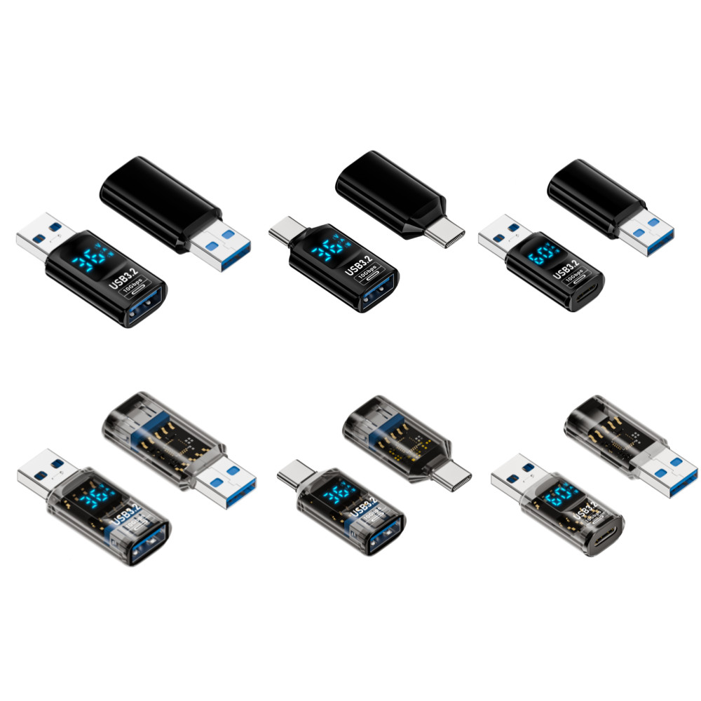 Adaptador De Display Digital USB , Conversor Para Tipo-C OTG , Transferência De Dados De 10Gbps , 36W , 60W , Carga LED