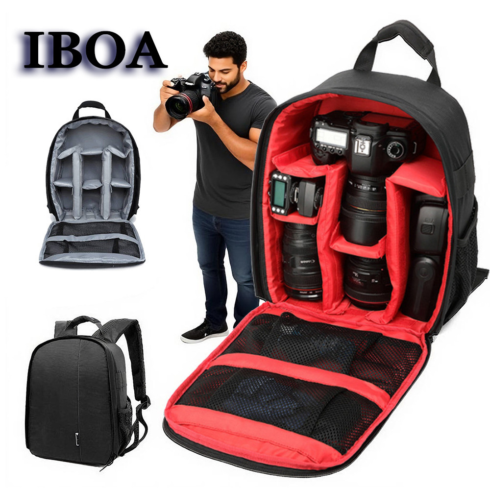 Mochila Para Câmera SLR E Acessórios Mochila Para Fotógrafo À Prova D'água Para Câmera