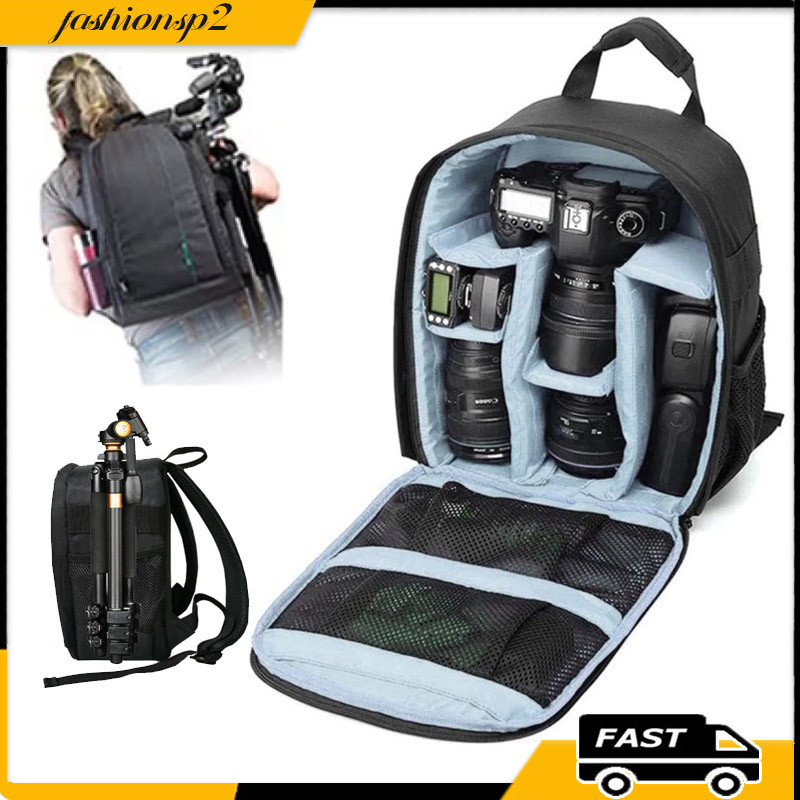 Mochila Fotográfica à Prova D'água e Antichoque Para Fotografia Cameras Lentes E Acessórios Cinza Pronta Entrega