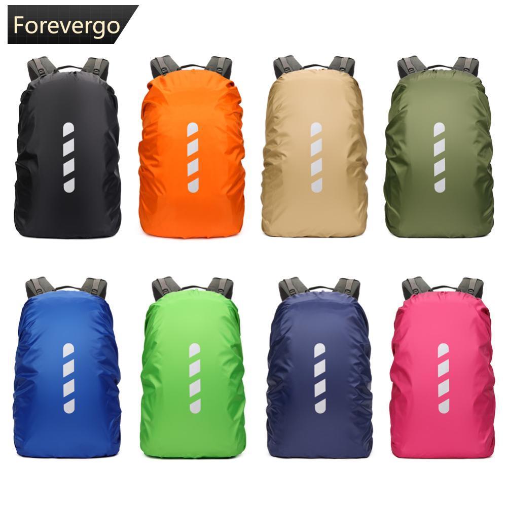 FOREVERGO 15-75L Mochila Reflexiva Capa De Chuva À Prova D'água Esporte Ao Ar Livre Ciclismo Luz De Segurança Noturna Bo