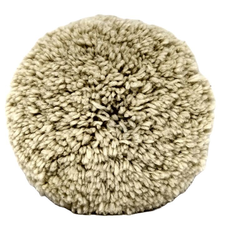 Boina de Lá Branca Dupla Face Corte Pesado 190mm - 8 pol.  RAZOR (GoEcoWash)