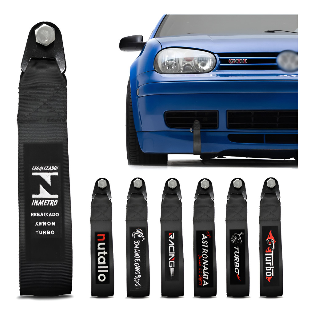 Tow Strap Hook - Cinta Para Reboque - Fita Esportiva Tuning