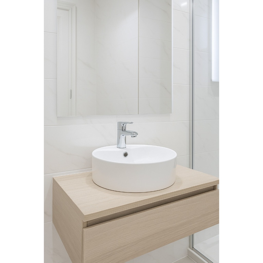 Cuba De Apoio Redonda  40cm Branco Everfort