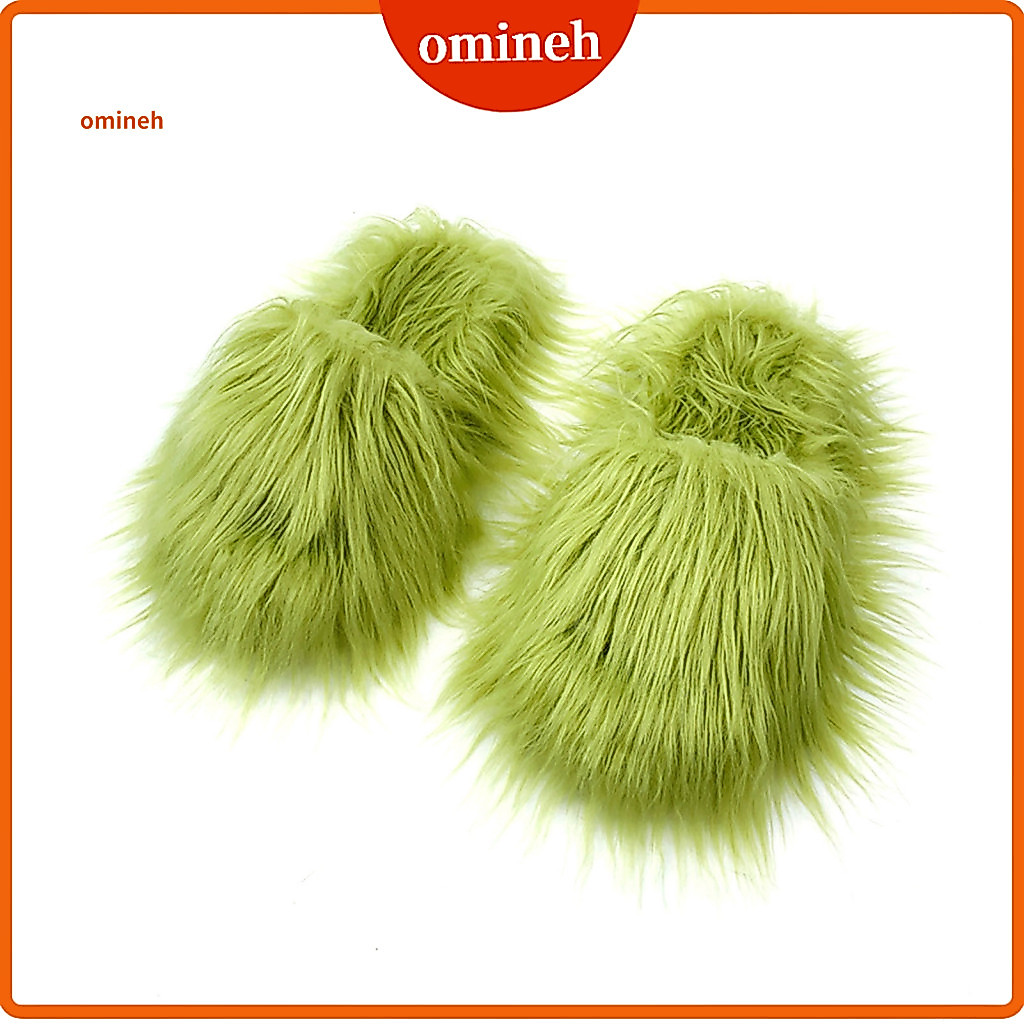 Soft Faux Fur Slippers Comfortable Cotton Lining Cozy Fuzzy for Women Girls – Slip-on Slides Warm Closed Toe Home Shoe