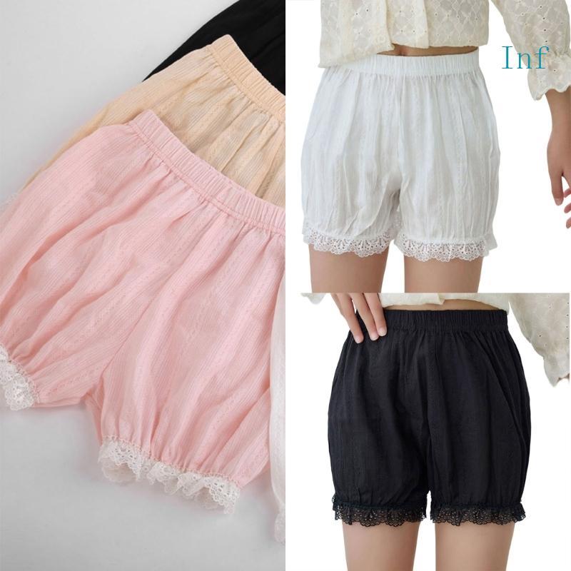 Girls Cotton Shorts Not Glance Thin Loose Lace Comfortable