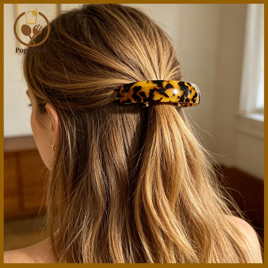 Comfortable Hair Accessory Hairpin Wide-edge Arc Design Smooth Styling Spring Clip Lightweight Decorative for Women Girl