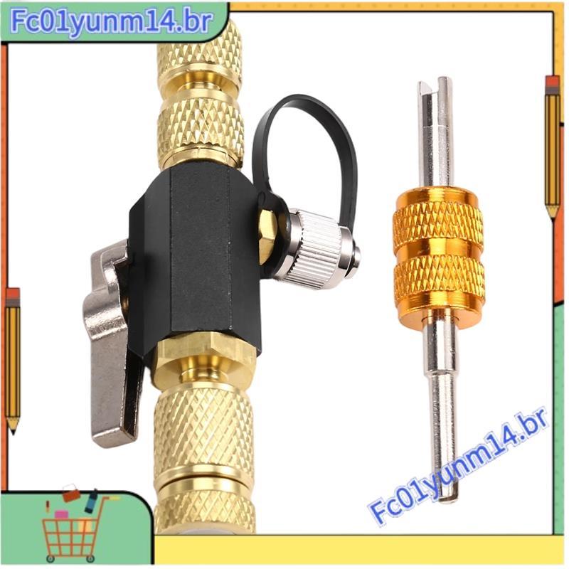 Ferramenta De Remoção De Núcleo De Válvula HVAC (1/4 Pol .) , Inclui Com Classificação A Vácuo E Chave-Kit Removedor