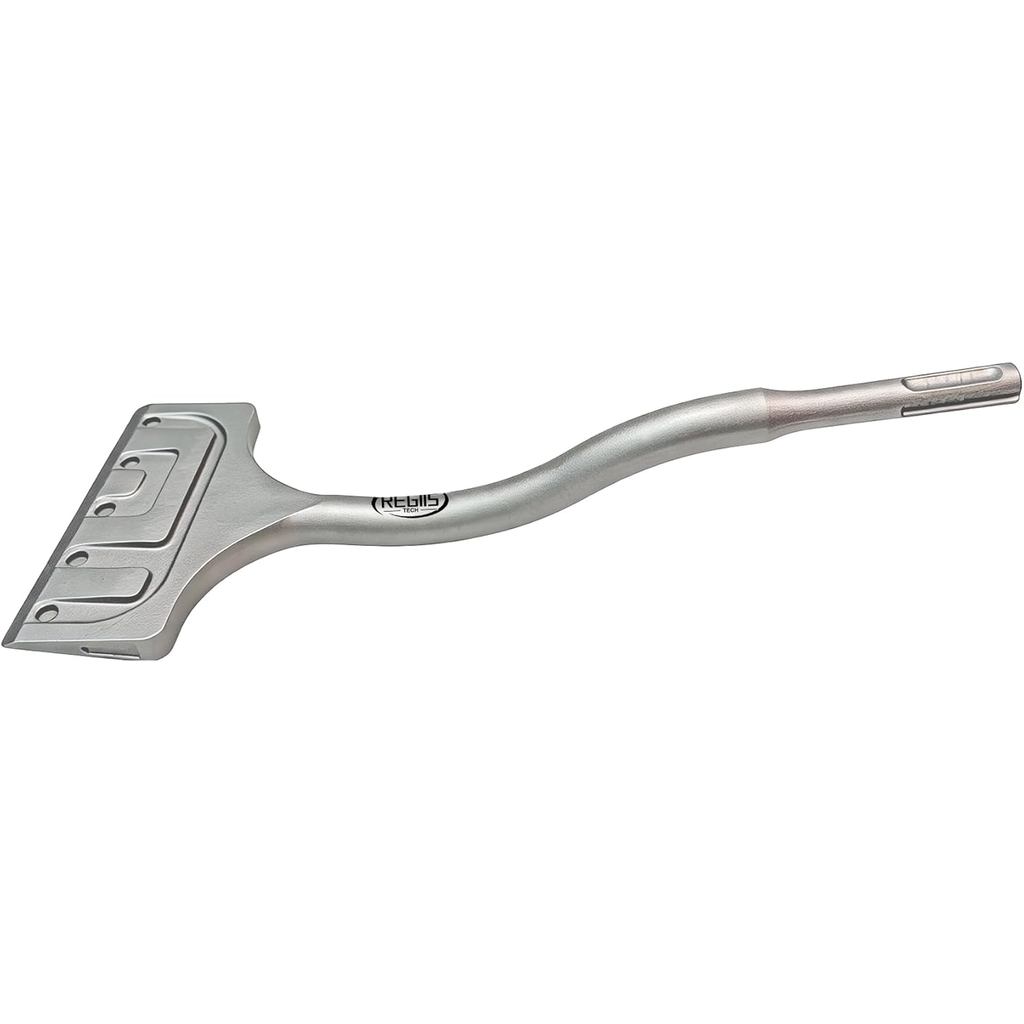 Raspador de Piso Curvo SDS Plus 3,5 pol. x 10 pol. Removedor de Adesivos para Pisos Crank, Ferramenta de Remoção de Arga