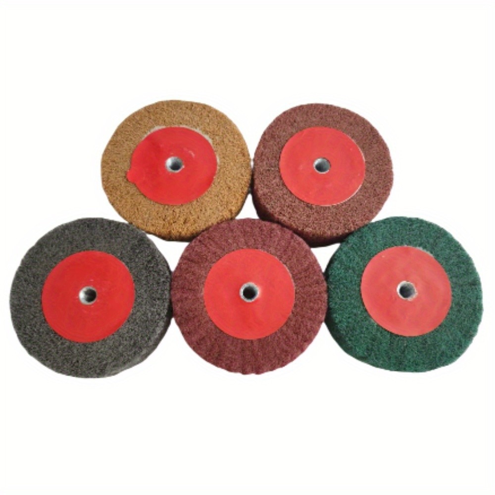 Roda De Desenho De Fibra Para Rebarbadora Com Base De Linha 5 Grãos Disponíveis Removedor De Ferrugem De Metal Pol