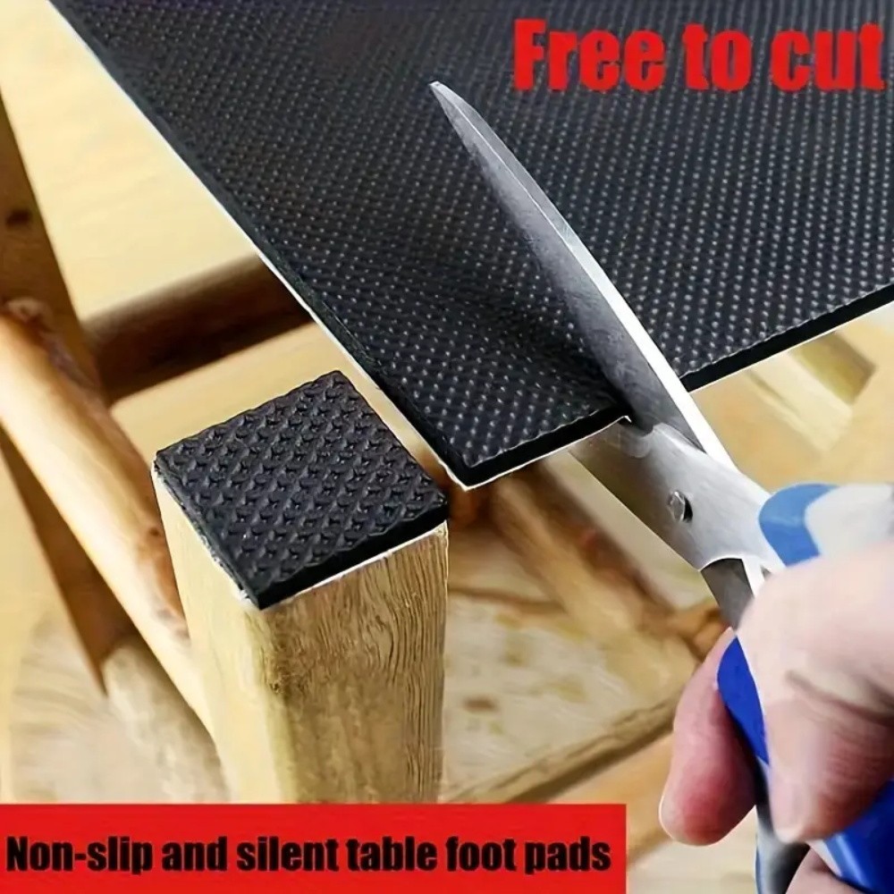 3 Pçs 10x15cm Auto-Adesivo Feltro Móveis Perna Almofada Antiderrapante Tapete Piso Resistente Ao Desgaste Protetores De