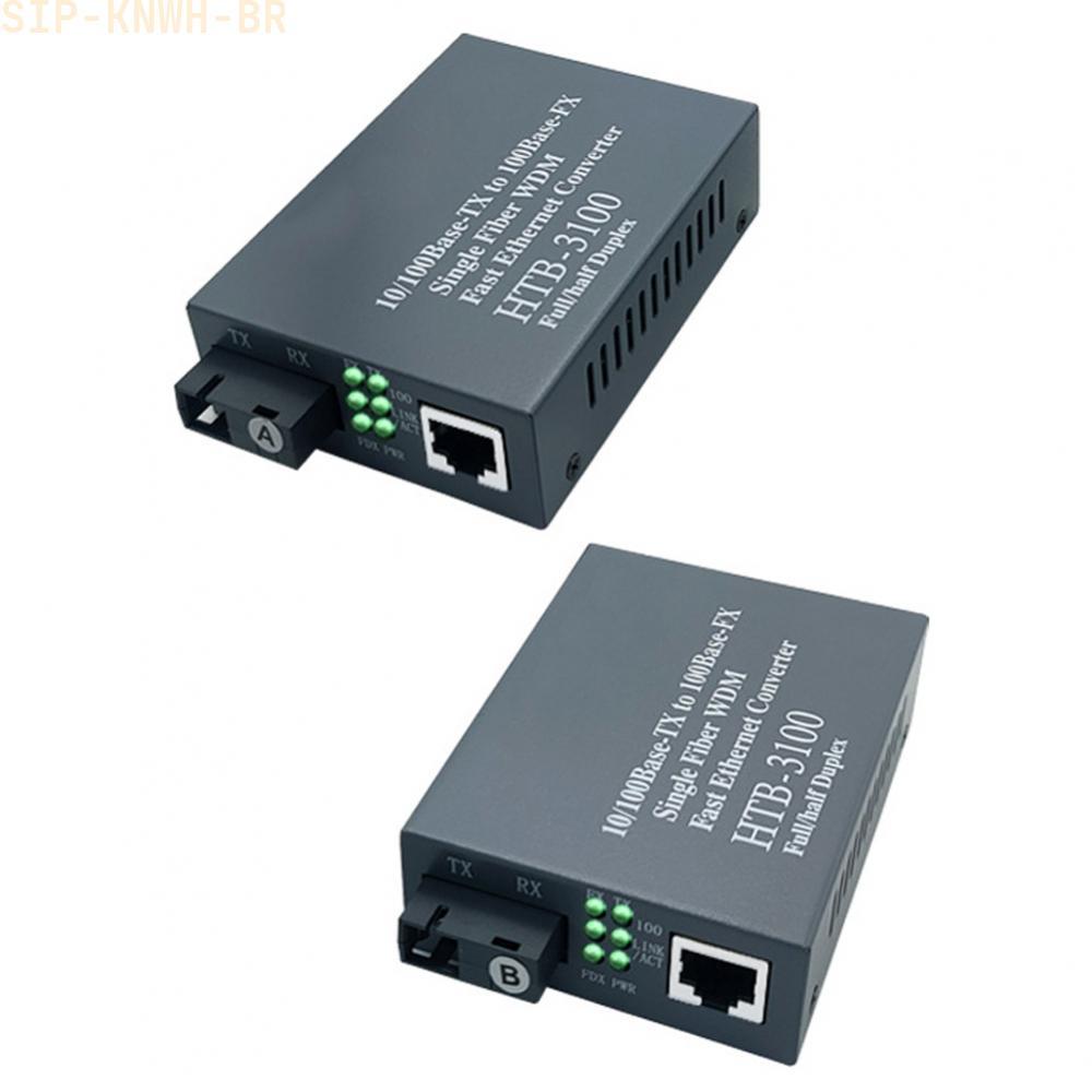 [SIP-KNWH-BR]High-Performance for SC Fiber Optic to Ethernet Converter 20km Range 1310/1550nm-New In 11-