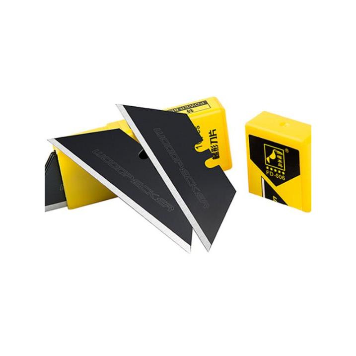 Pica-pau lâmina Trapezoidal dobrável faca utilitária em forma de T tapete FD-506 aço inoxidável eletricista Unboxing fac