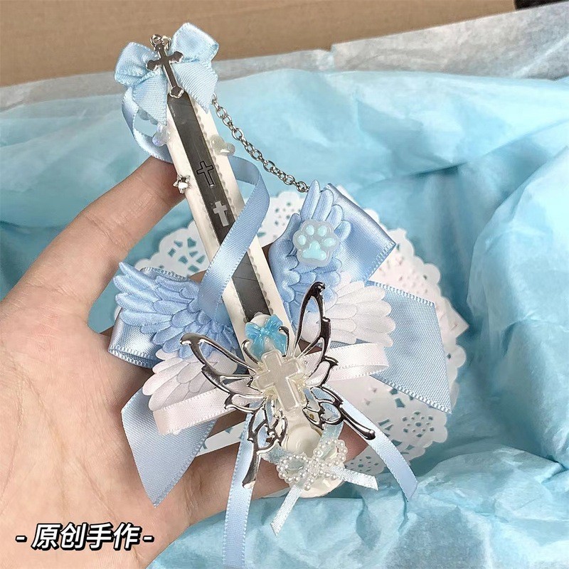 [Estoque pronto] Yongbing Butterfly Water Color Faca utilitária de produção em massa para estudantes Unboxing Ferramenta