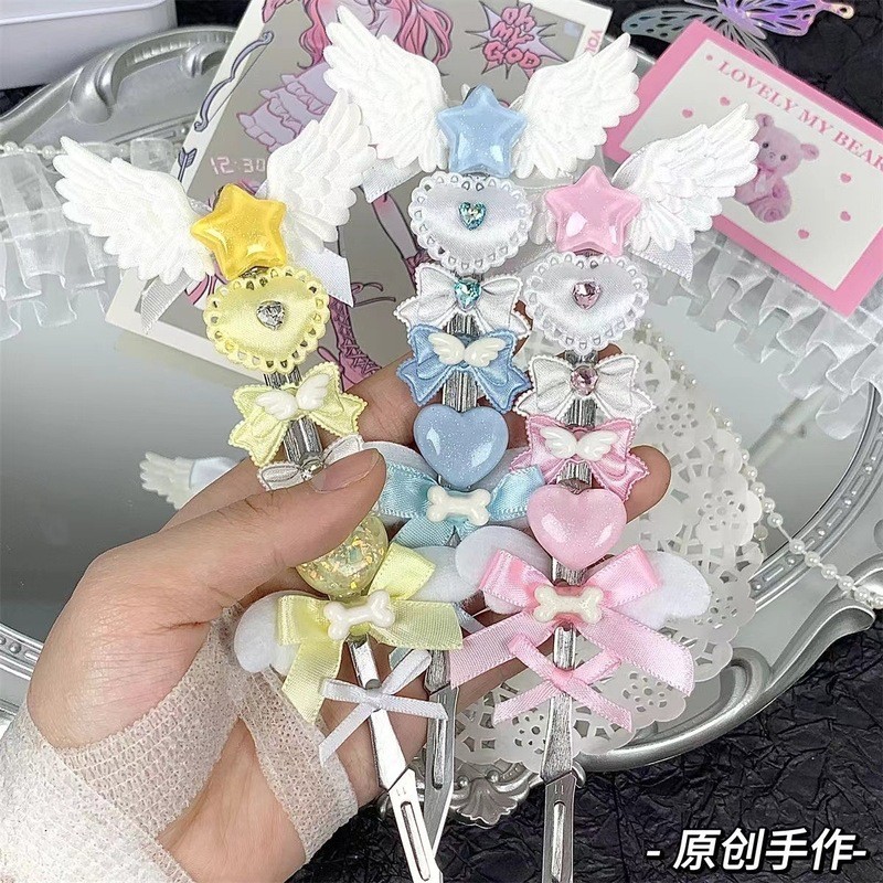 [Estoque pronto] Faca utilitária mágica Star Diy Girl Heart Unboxing Manual Faca de escultura Faca de corte de papel Fac