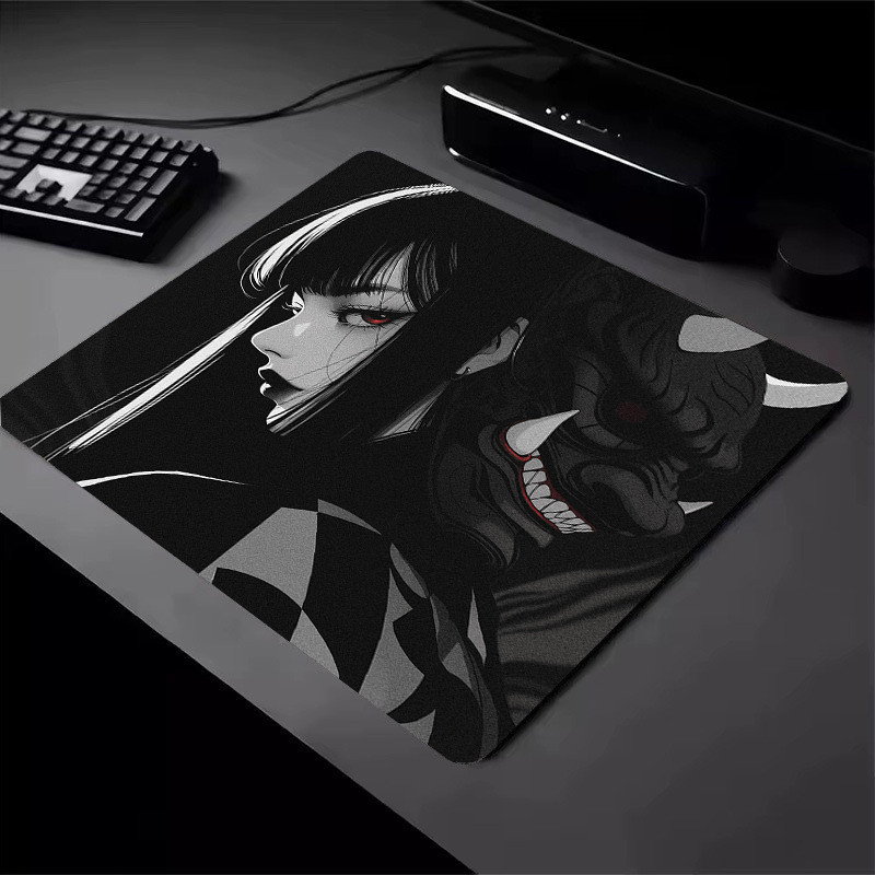 Máscara Menina Velocidade Mouse Pad 45x40CM Superfície Ultrafina Gaming Mousepad Gamer E-Sports Esteira Jogo Profissiona