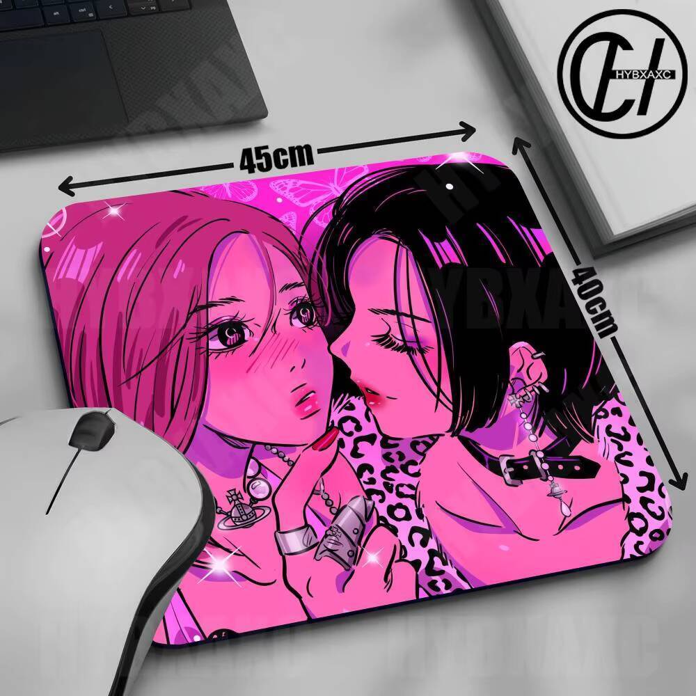 HYBXAXC Anime Nana Osaki Mouse Pad 45x40CM Antiderrapante Gaming Mousepad Gamer E-Sports Tapete Jogo Teclado Mecânico De