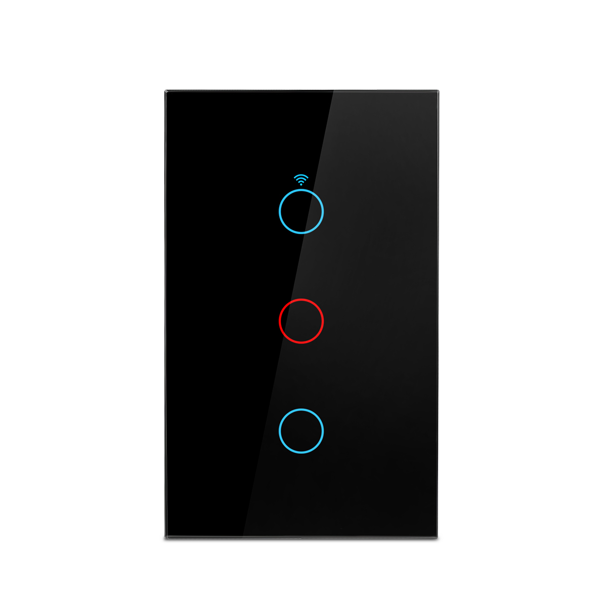 Interruptor Inteligente Axus 2026NEW Padrão Dos Eua 1/2/3GANG 1WAY Touch Switches Home Light Preto Branco Com Painel De