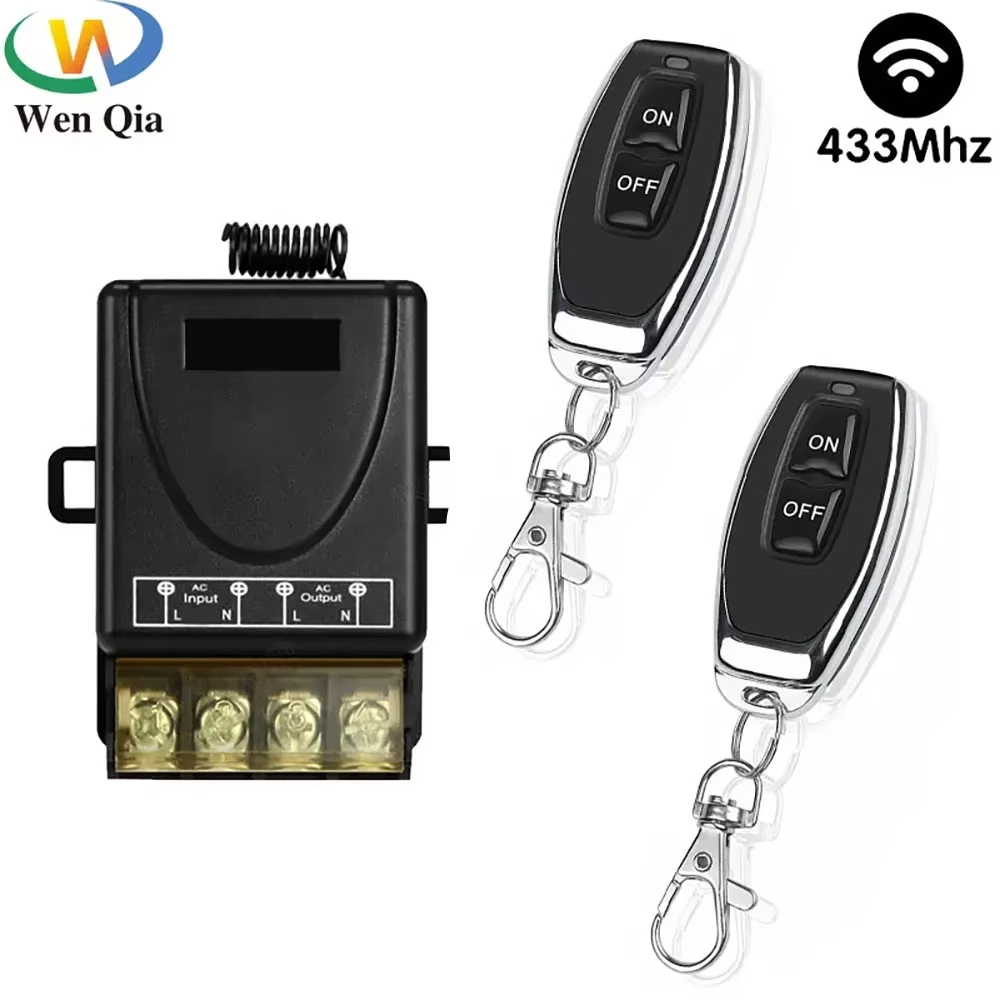 Axus Smart Switch 2026NEW 433MHz Interruptor Sem Fio De Alta Potência Para Automação De Aquecedor De Água Com Ventilador