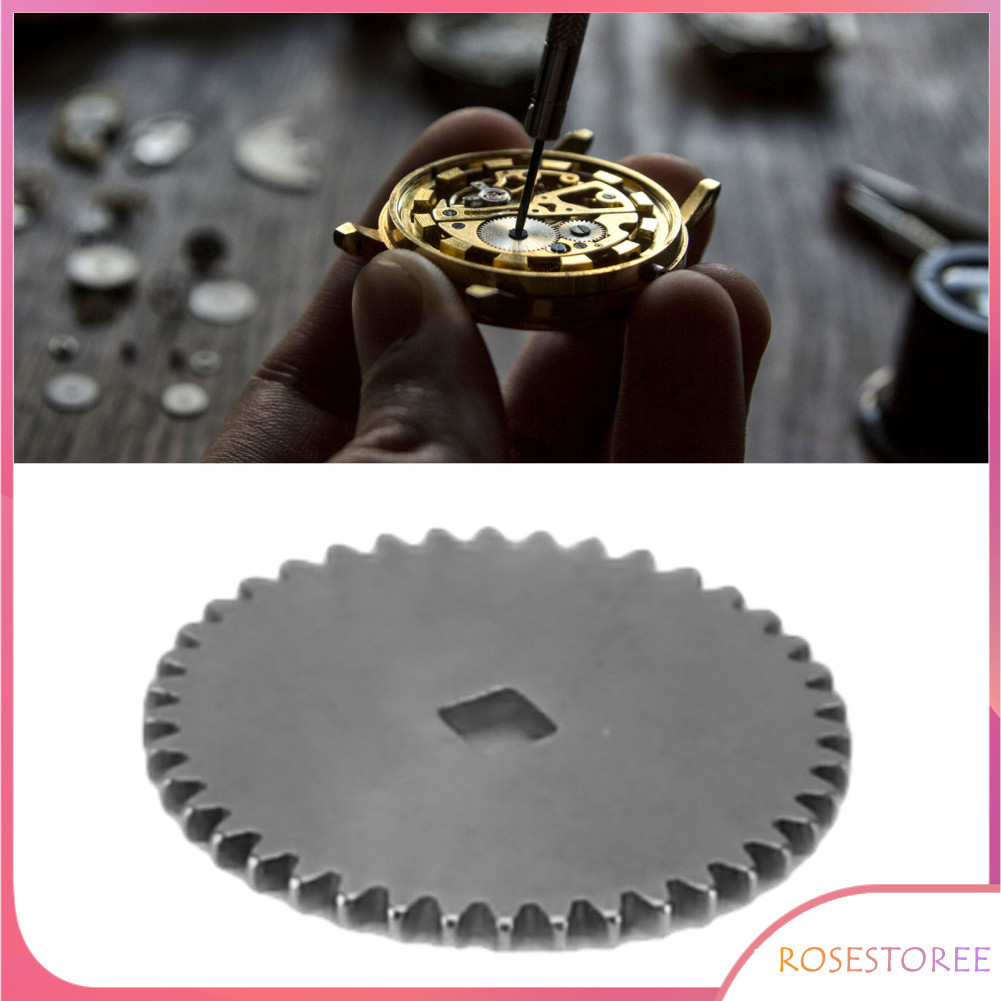 Rosestoree Assista grande roda de aço melhor rotação metal grande peça de substituição para 2135 305 movimento prata