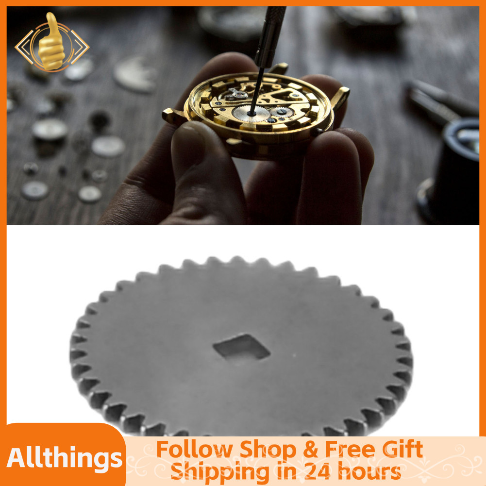 allthingss-br Relógio Grande Roda de Aço Melhor Rotação Metal Grande Peça de Substituição para Movimento 2135 305 Prata
